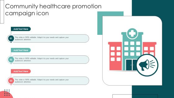 Community Healthcare Promotion Campaign Icon