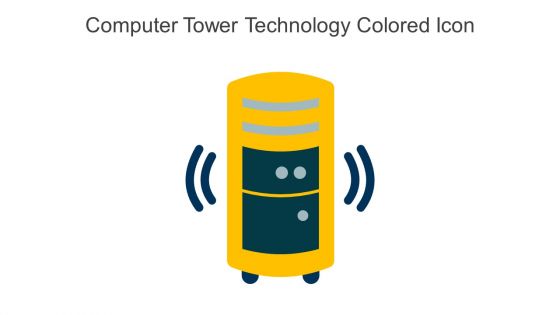 Computer Tower Technology Colored Icon In Powerpoint Pptx Png And Editable Eps Format