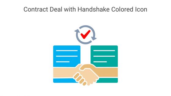 Contract Deal With Handshake Colored Icon In Powerpoint Pptx Png And Editable Eps Format