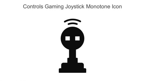 Controls Gaming Joystick Monotone Icon In Powerpoint Pptx Png And Editable Eps Format