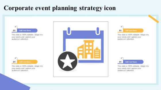 Corporate Event Planning Strategy Icon