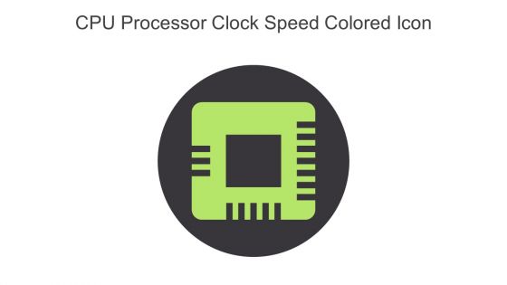 CPU Processor Clock Speed Colored Icon In Powerpoint Pptx Png And Editable Eps Format