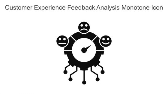 Customer Experience Feedback Analysis Monotone Icon In Powerpoint Pptx Png And Editable Eps Format