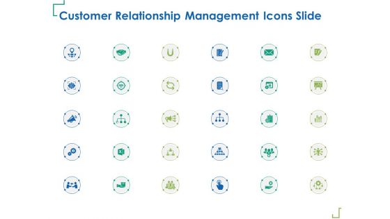 Customer relationship management icons slide ppt powerpoint presentation slides slideshow