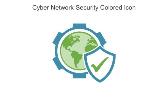 Cyber Network Security Colored Icon In Powerpoint Pptx Png And Editable Eps Format