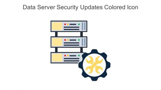 Data Server Security Updates Colored Icon In Powerpoint Pptx Png And Editable Eps Format