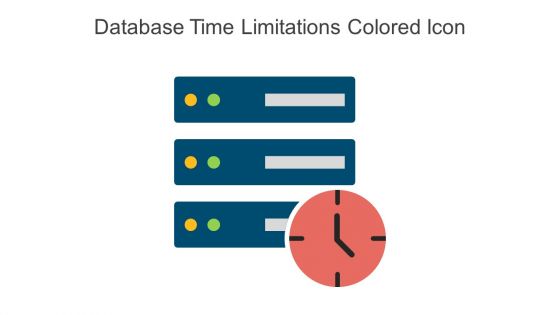 Database Time Limitations Colored Icon In Powerpoint Pptx Png And Editable Eps Format