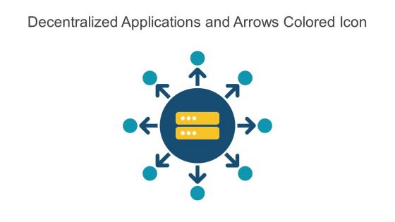 Decentralized Applications And Arrows Colored Icon In Powerpoint Pptx Png And Editable Eps Format