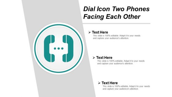 Dial icon two phones facing each other