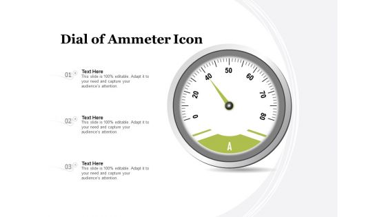 Dial of ammeter icon