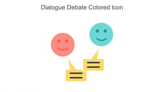 Dialogue Debate Colored Icon In Powerpoint Pptx Png And Editable Eps Format