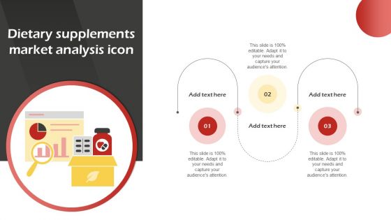 Dietary Supplements Market Analysis Icon Ppt Sample