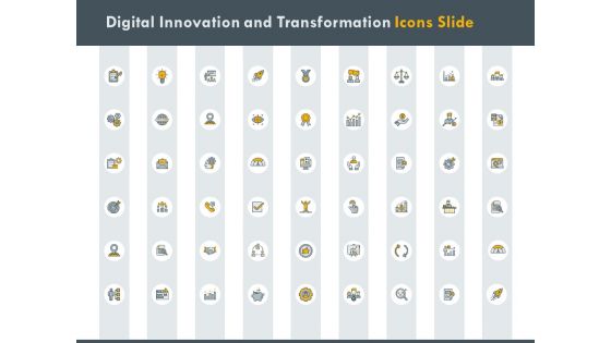 Digital innovation and transformation icons slide plan ppt powerpoint presentation professional demonstration