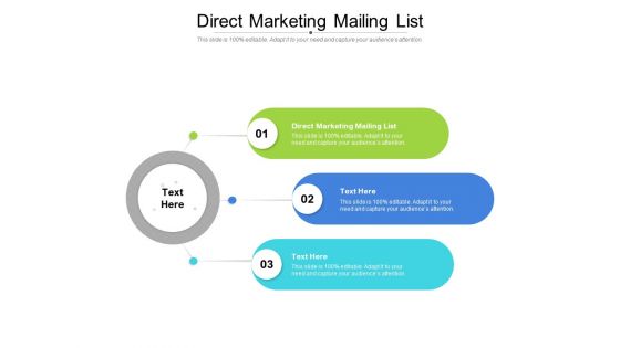 Direct marketing mailing list ppt presentation icon graphics template cpb