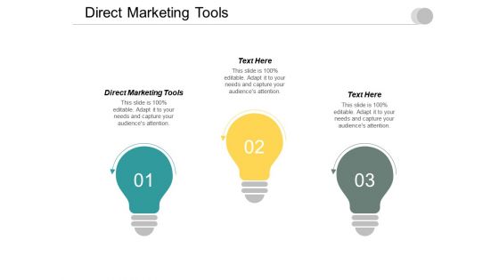 Direct marketing tools ppt powerpoint presentation icon example cpb