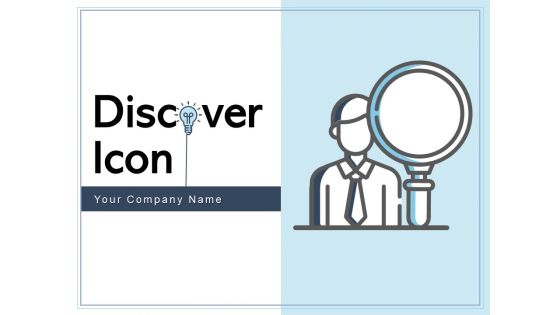 Discover Icon Business Illustrating Location Analysis Individual Evaluation