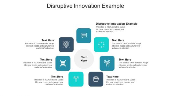 Disruptive innovation example ppt powerpoint presentation icon summary cpb