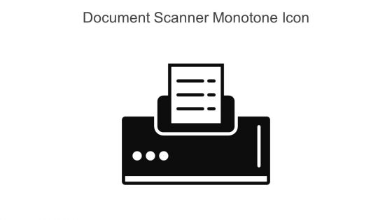 Document Scanner Monotone Icon In Powerpoint Pptx Png And Editable Eps Format
