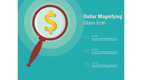 Dollar magnifying glass icon