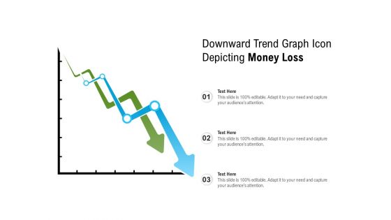 Downward trend graph icon depicting money loss
