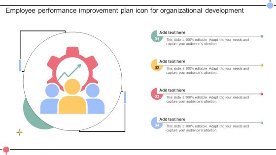Employee Performance Improvement Plan Icon For Organizational Development Improvement Plan SS