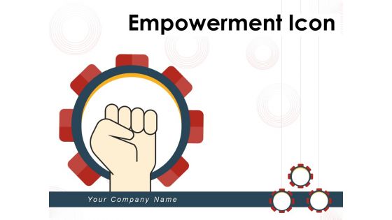 Empowerment icon motivation teamwork authority illustrating strength