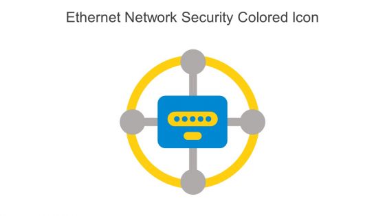 Ethernet Network Security Colored Icon In Powerpoint Pptx Png And Editable Eps Format