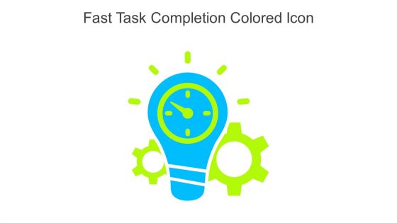 Fast Task Completion Colored Icon In Powerpoint Pptx Png And Editable Eps Format