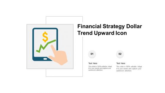 Financial strategy dollar trend upward icon