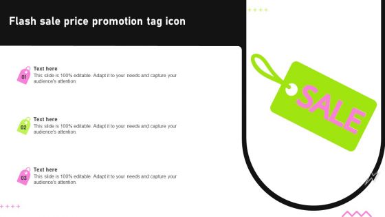 Flash Sale Price Promotion Tag Icon