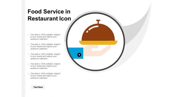 Food service in restaurant icon