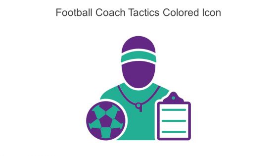 Football Coach Tactics Colored Icon In Powerpoint Pptx Png And Editable Eps Format