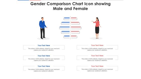 Gender comparison chart icon showing male and female