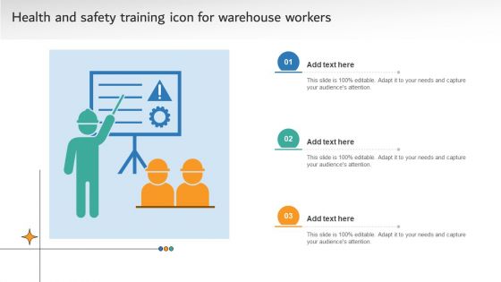 Health And Safety Training Icon For Warehouse Workers