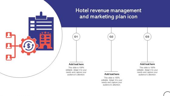 Hotel Revenue Management And Marketing Plan Icon