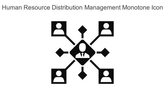 Human Resource Distribution Management Monotone Icon In Powerpoint Pptx Png And Editable Eps Format