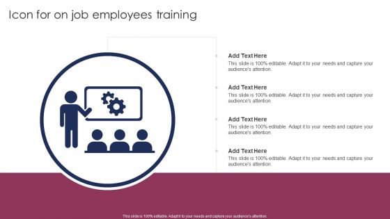 Icon For On Job Employees Training