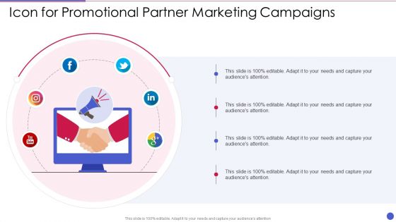 Icon For Promotional Partner Marketing Campaigns