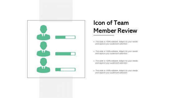 Icon of team member review