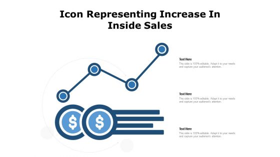 Icon representing increase in inside sales