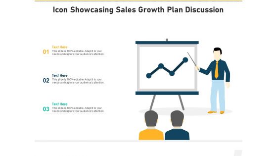 Icon showcasing sales growth plan discussion
