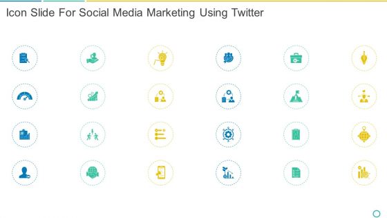 Icon Slide For Social Media Marketing Using Twitter Ppt Powerpoint Presentation File Aids