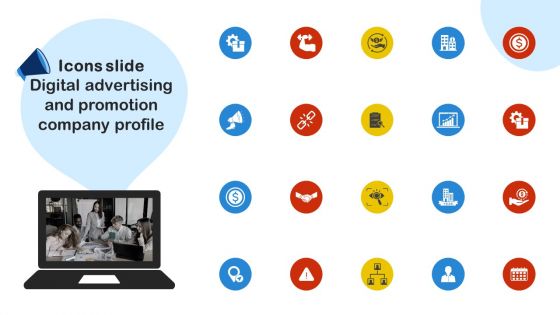 Icons Slide Digital Advertising And Promotion Company Profile CP SS V