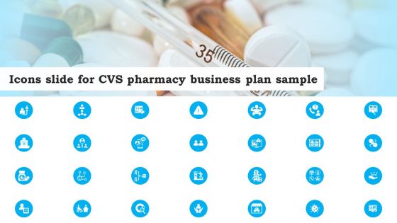 Icons Slide For CVS Pharmacy Business Plan Sample BP SS