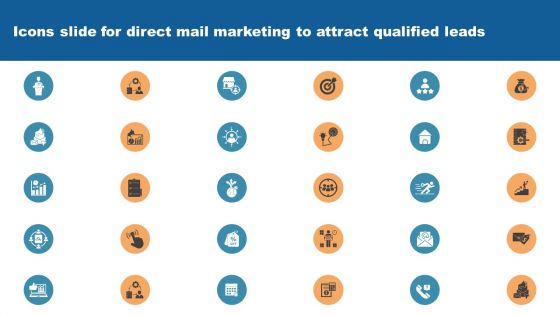 Icons Slide For Direct Mail Marketing To Attract Qualified Leads