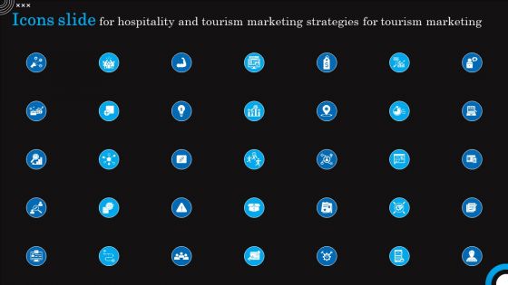 Icons Slide For Hospitality And Tourism Marketing Strategies For Tourism Marketing Mkt Ss V