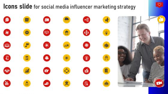Icons Slide For Social Media Influencer Marketing Strategy Strategy SS V