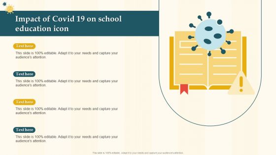 Impact Of Covid 19 On School Education Icon