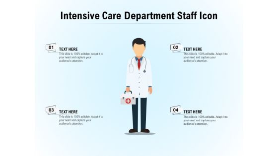 Intensive care department staff icon