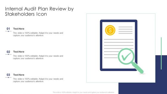 Internal Audit Plan Review By Stakeholders Icon